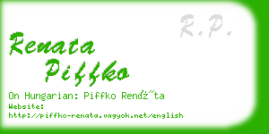 renata piffko business card